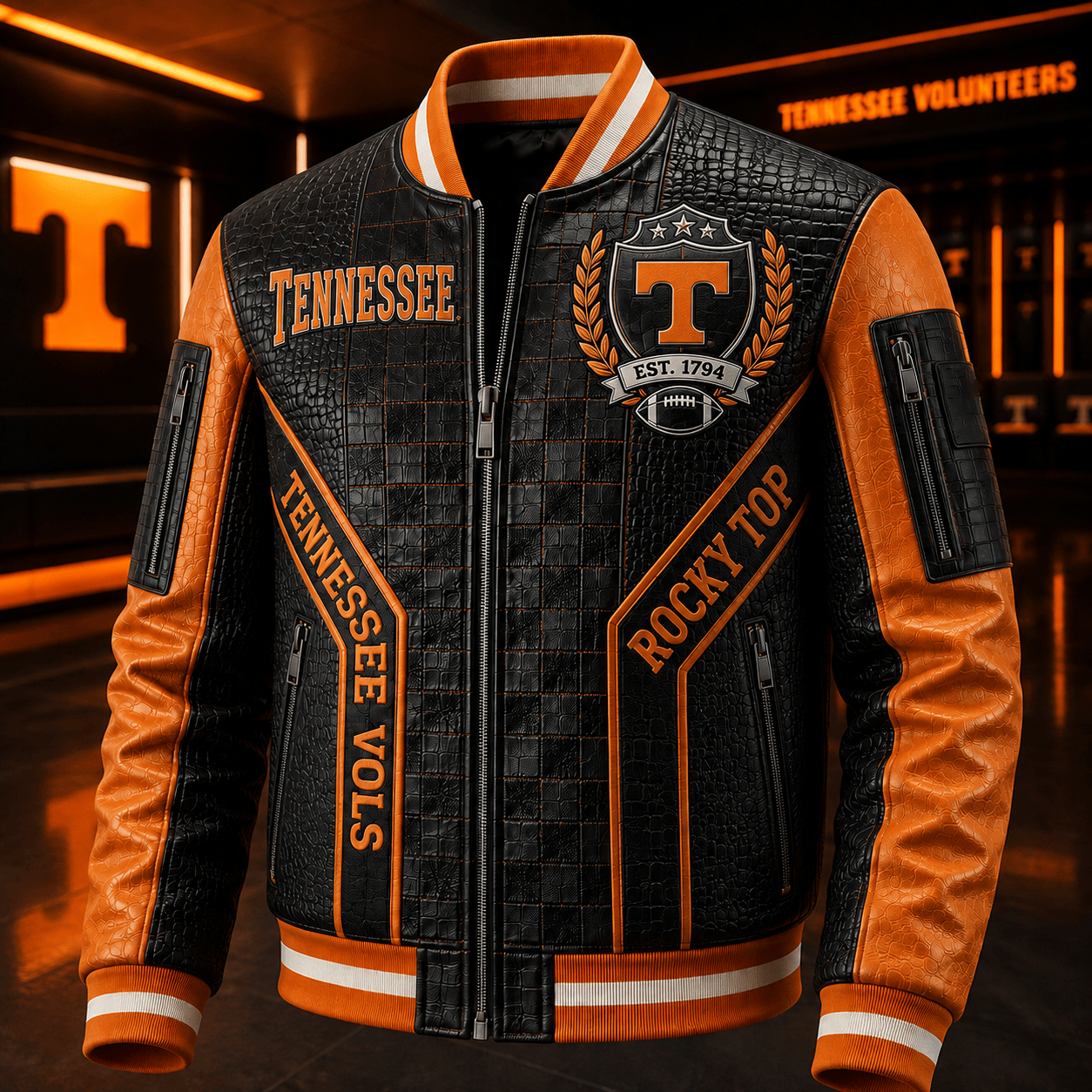 Premium TVF Leather Zipper Jacket TNSM