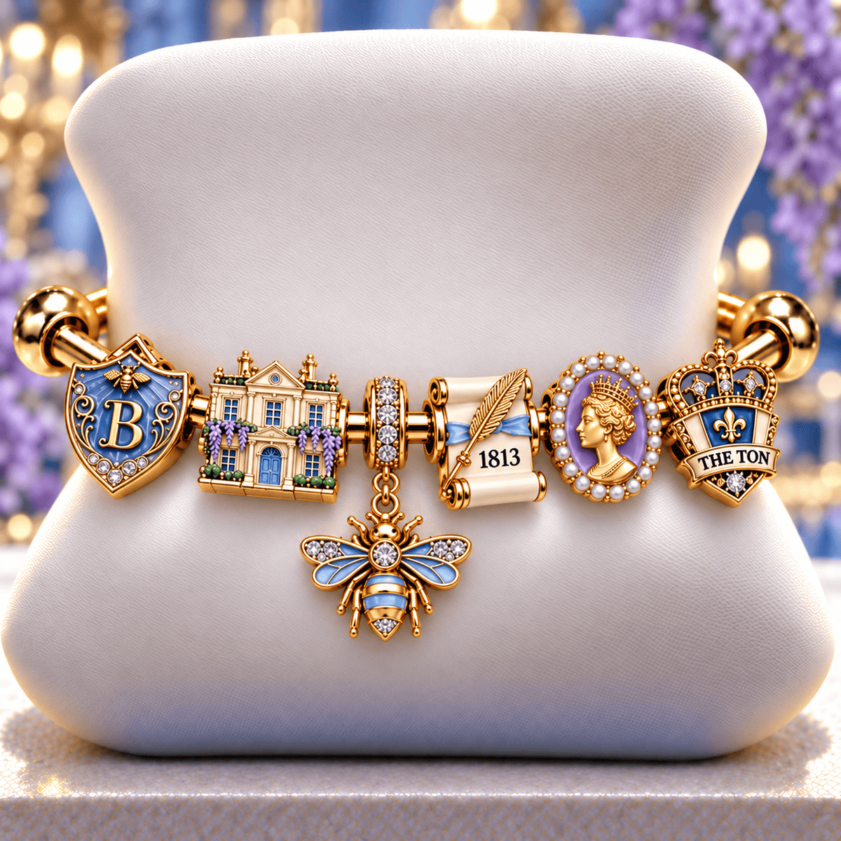 BGT Silver Charm Bracelet Set NTVA