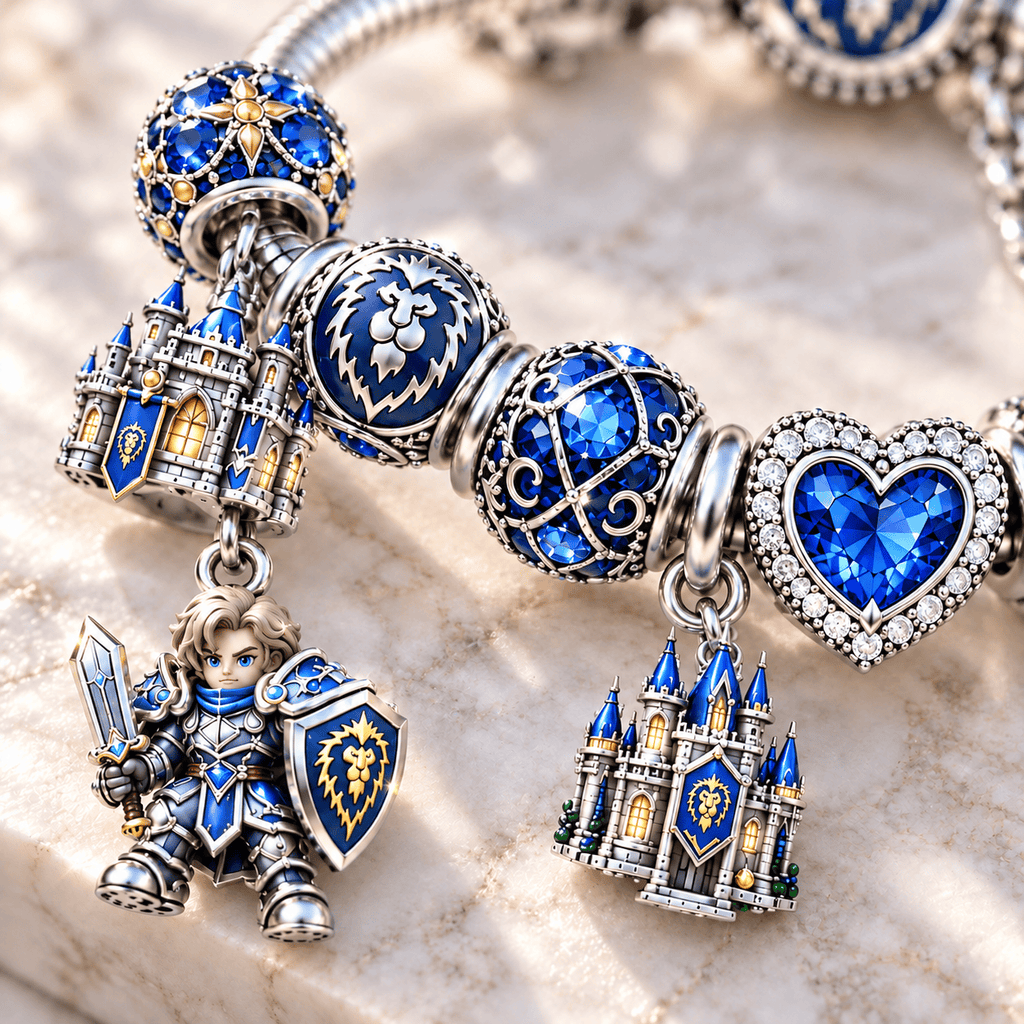 WWC Silver Charm Bracelet Set NTTB