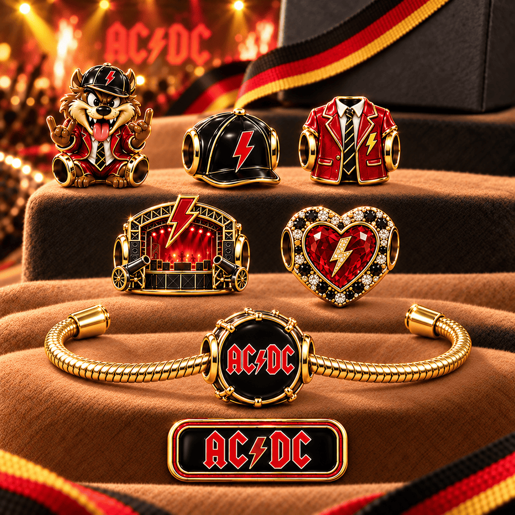 ACDC Gold Charm Set PNPA