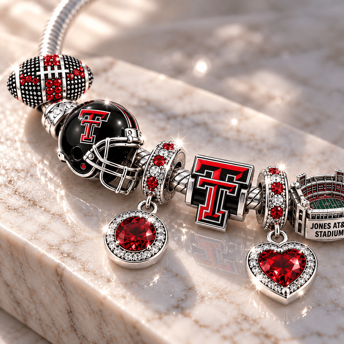 TTRR Silver Charm Bracelet Set BMD