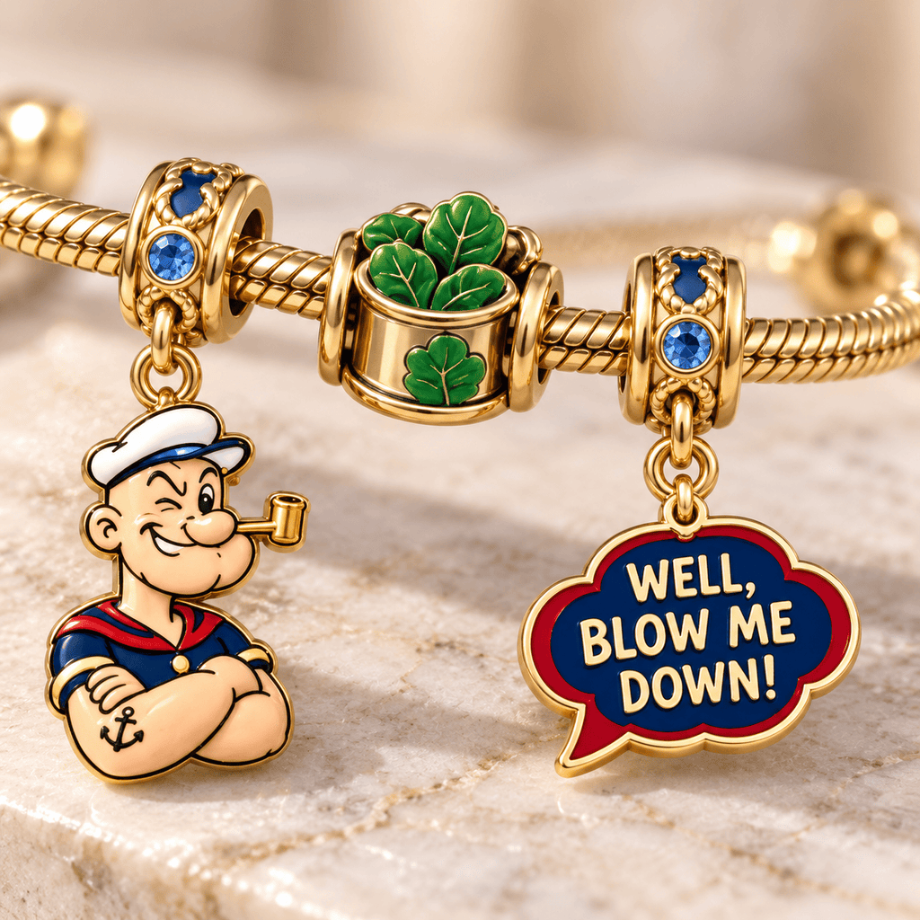 POPE Gold Charm Bracelet Set HQH