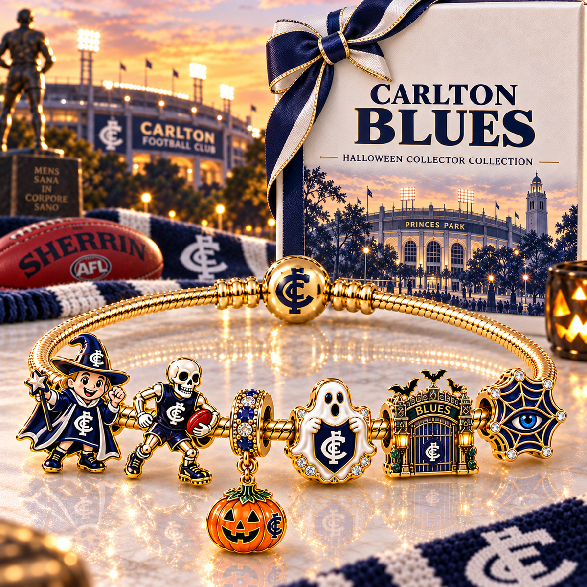 CTB Gold Charm Bracelet Set NHVH