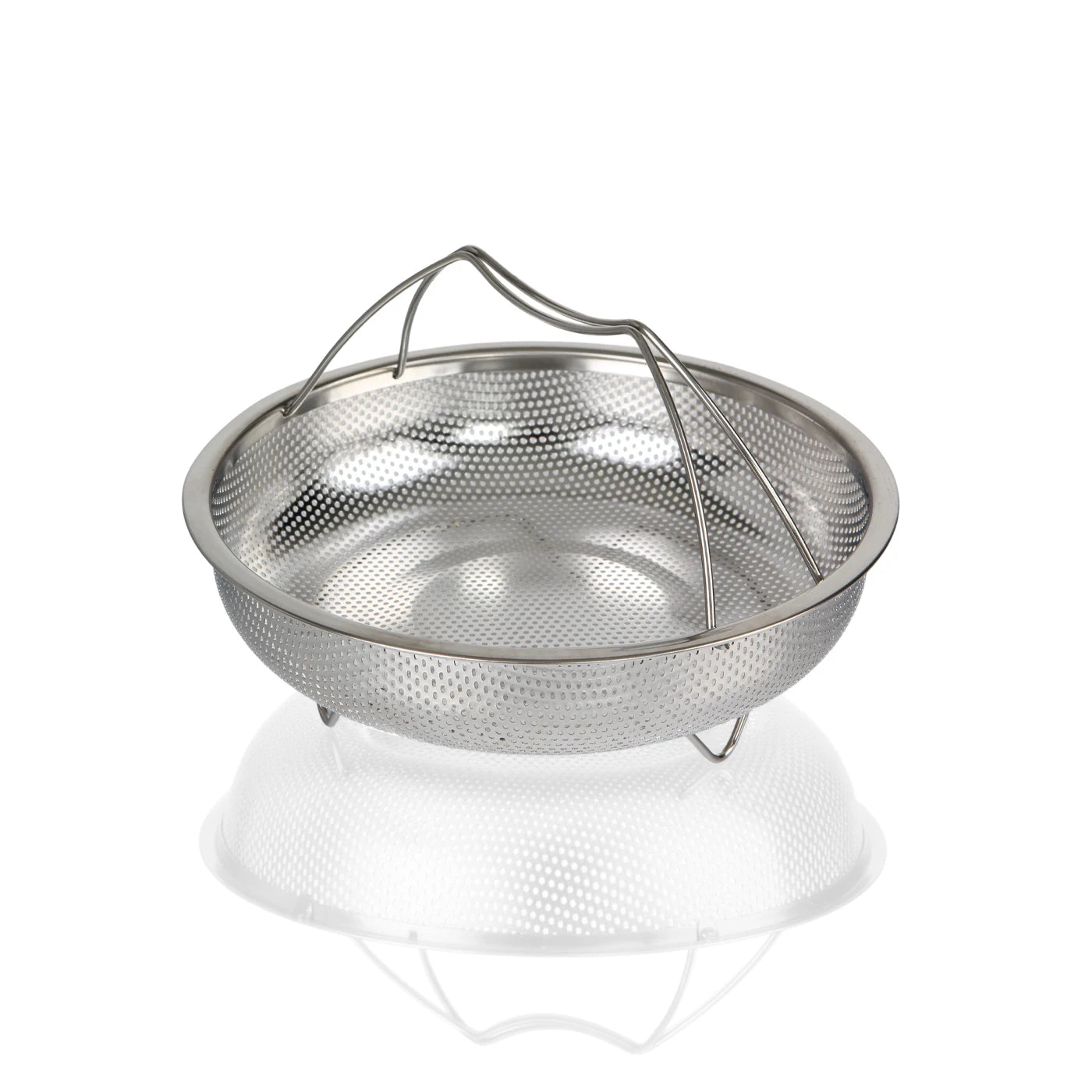 tastyWay Stainless Steel Food Steamer Basket Pressure Cooker Steamer Basket with Handle Steaming Grid Drain Drainer Cooking